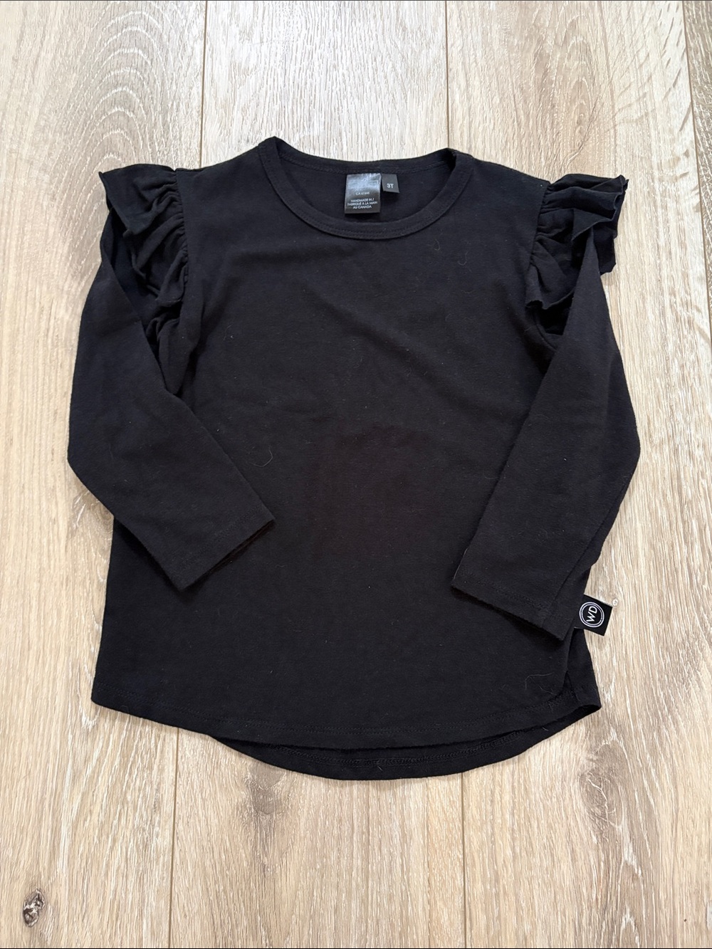 Wooly doodle flutter long sleeve